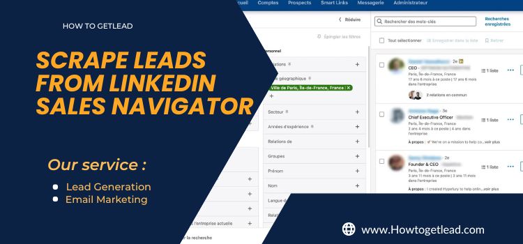 Scrape Leads from LinkedIn Sales Navigator