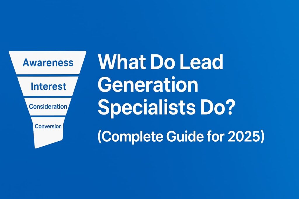What Do Lead Generation Specialists Do